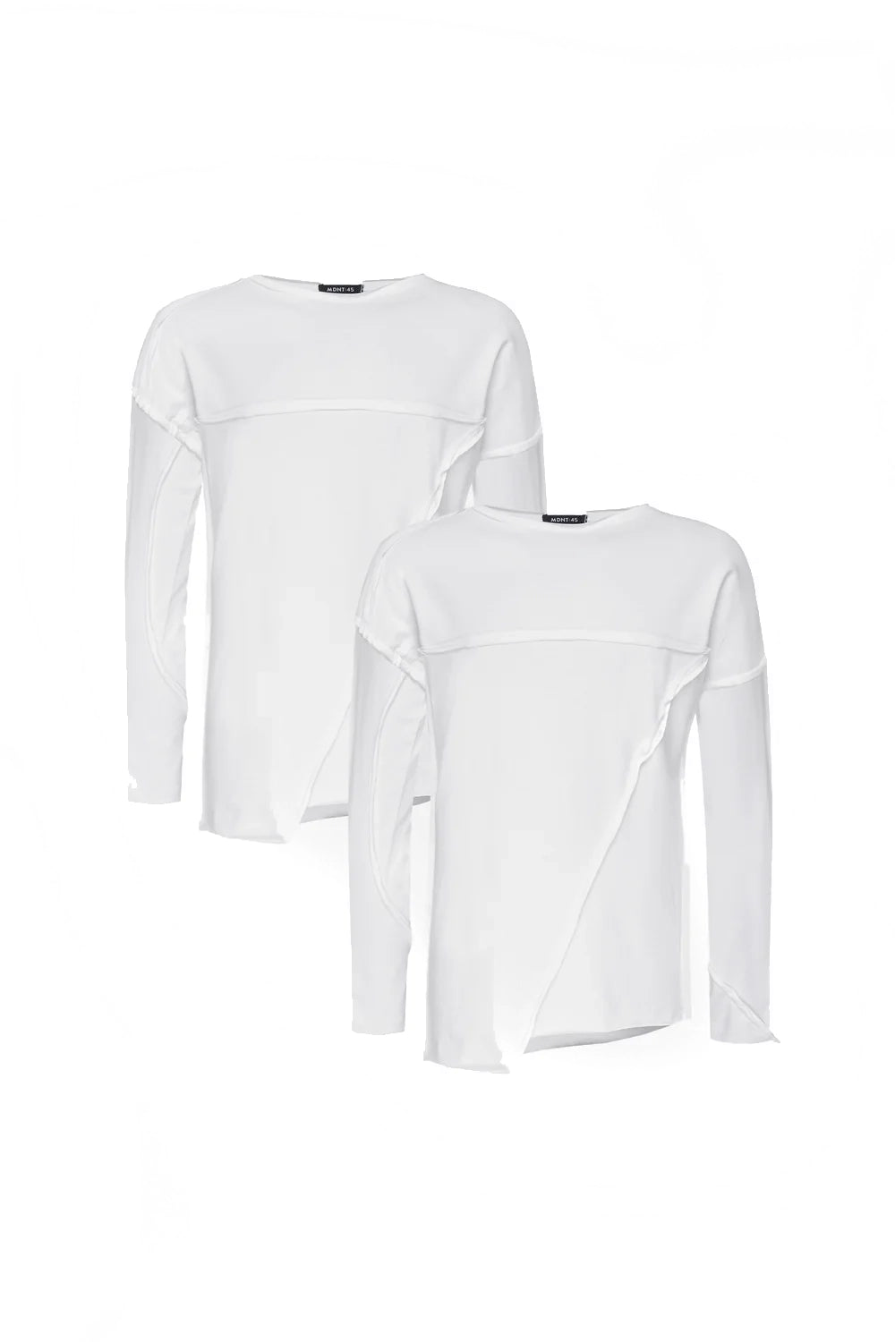 Bundle: 2x White Long Sleeve T-shirts