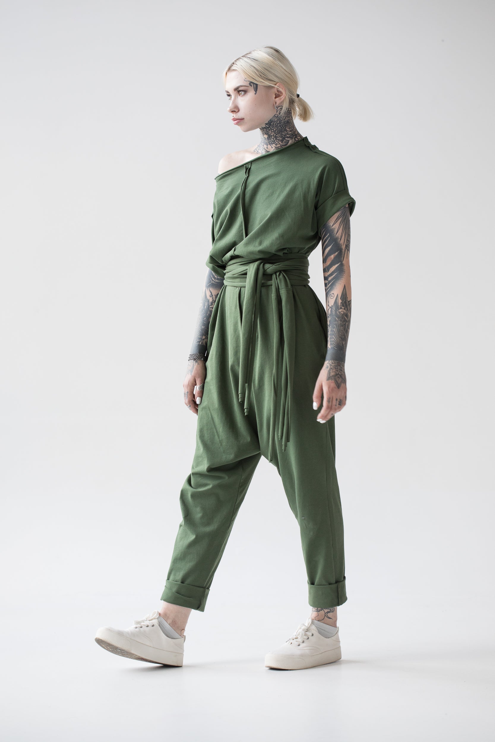 Khaki Cotton Overall