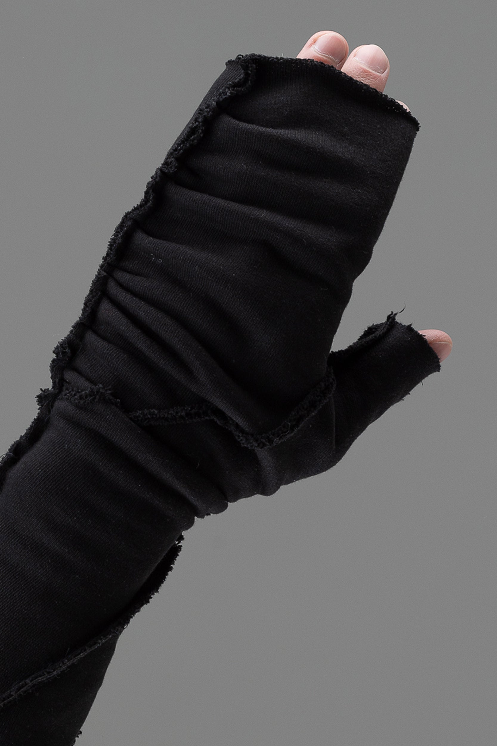 Men fingerless mittens