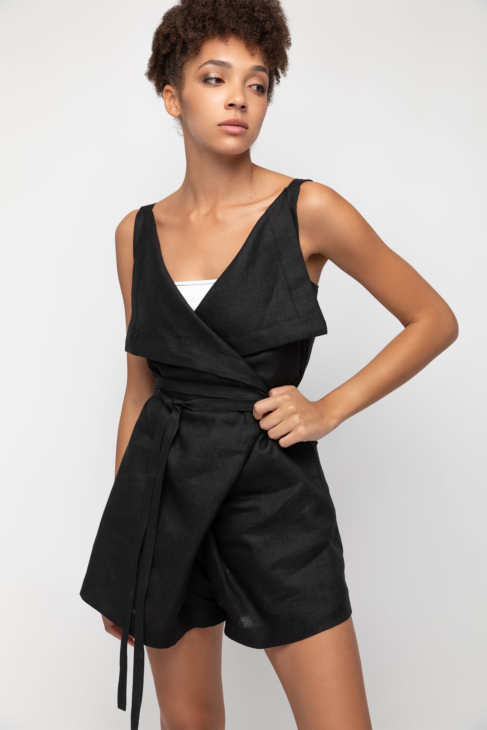 Mujun Short Jumpsuit Black