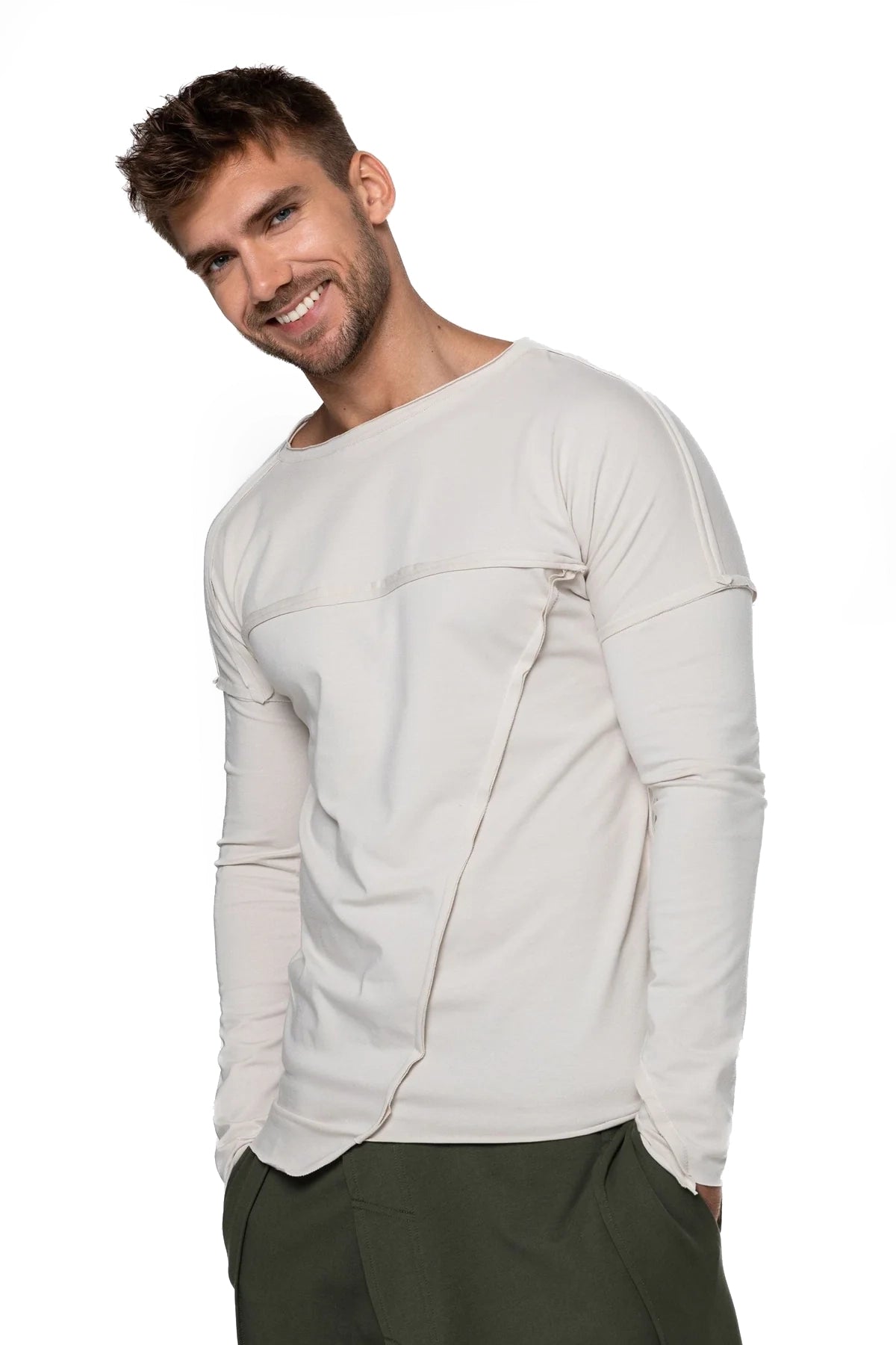 Bundle: Black, Beige & Khaki Long Sleeve T-shirt