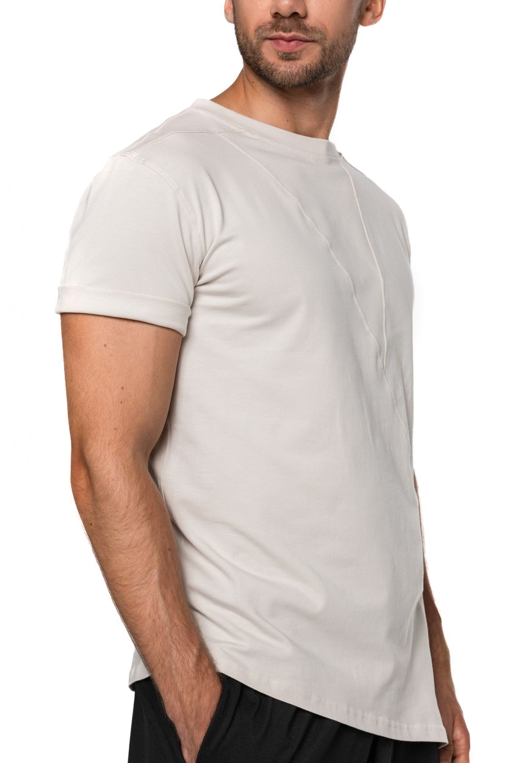 Lightweight asymmetric T-shirt