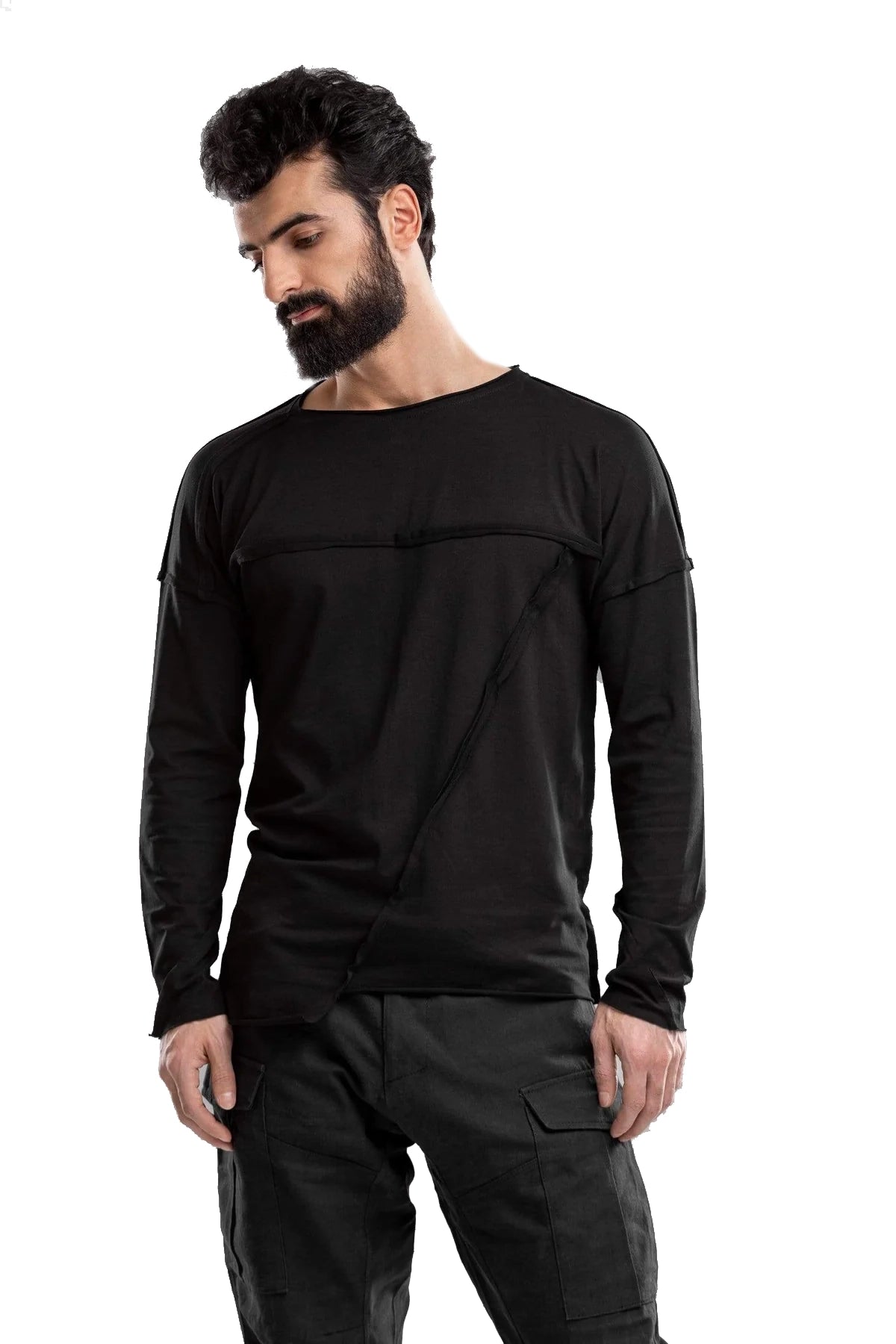 Bundle: Black, Beige & Khaki Long Sleeve T-shirt