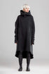 MDNT45 Black hooded dress