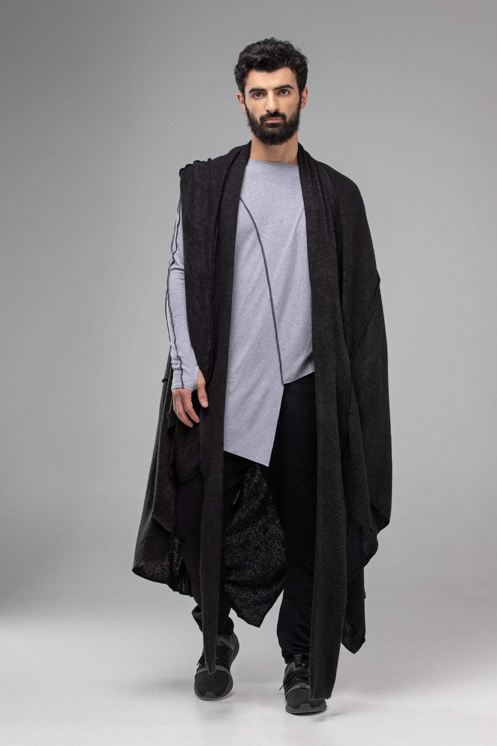 MDNT45 Coats & Jackets for Man One size / Black Black sleeveless coat