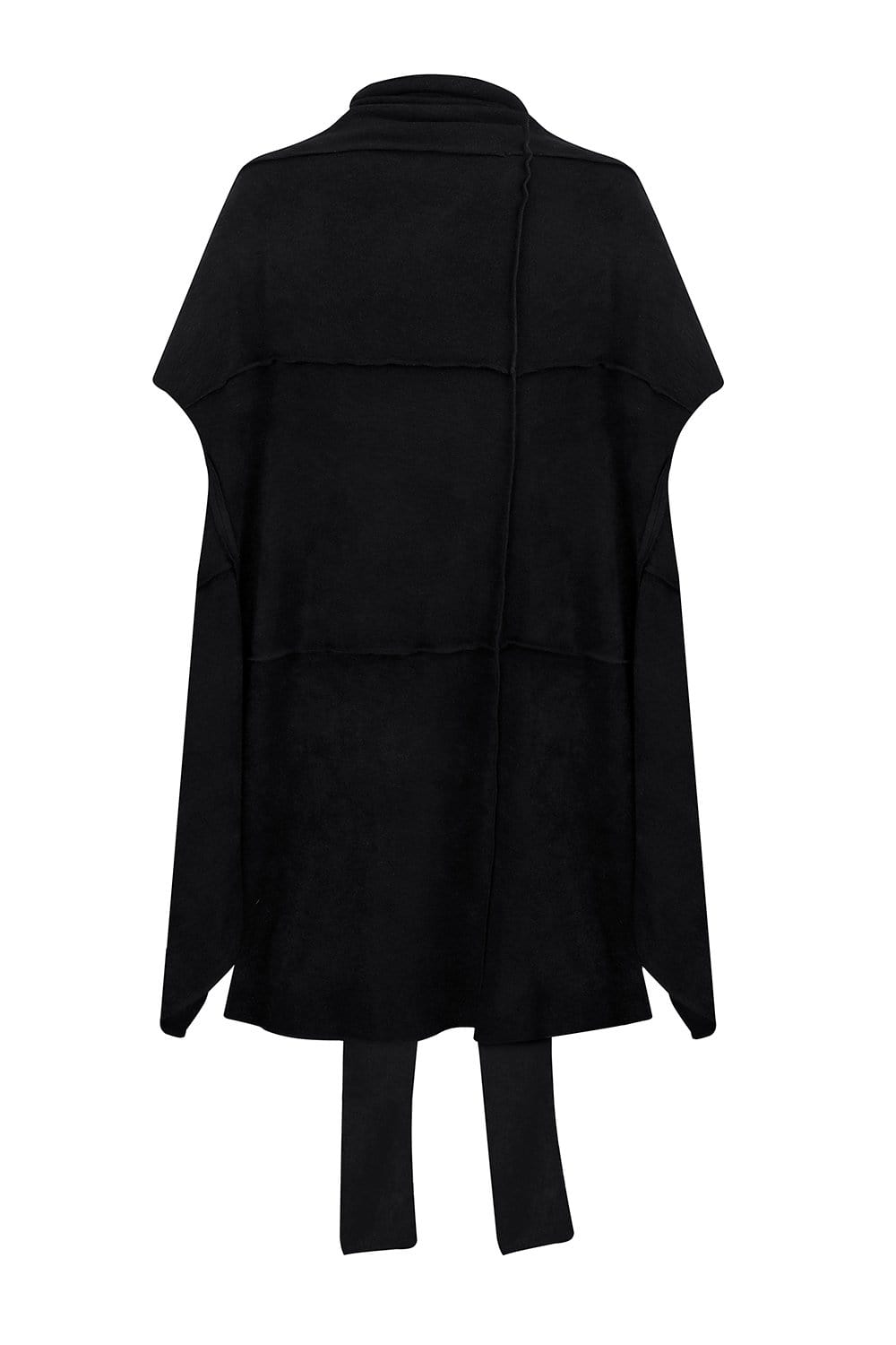 Black sleeveless coat – MDNT45 | mdnt45.com