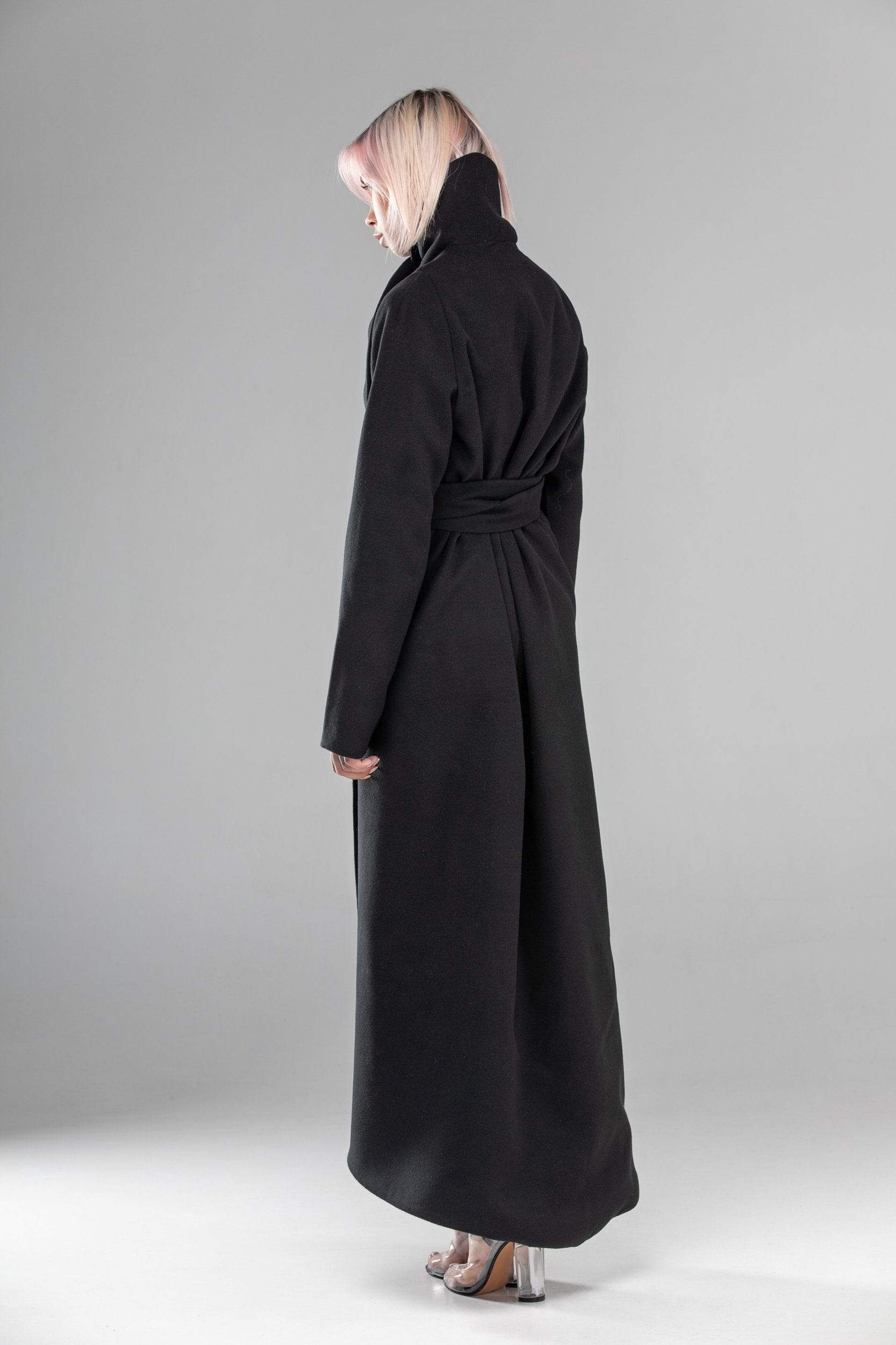 MDNT45 Coats & Jackets for Woman Winter Belted Maxi Coat