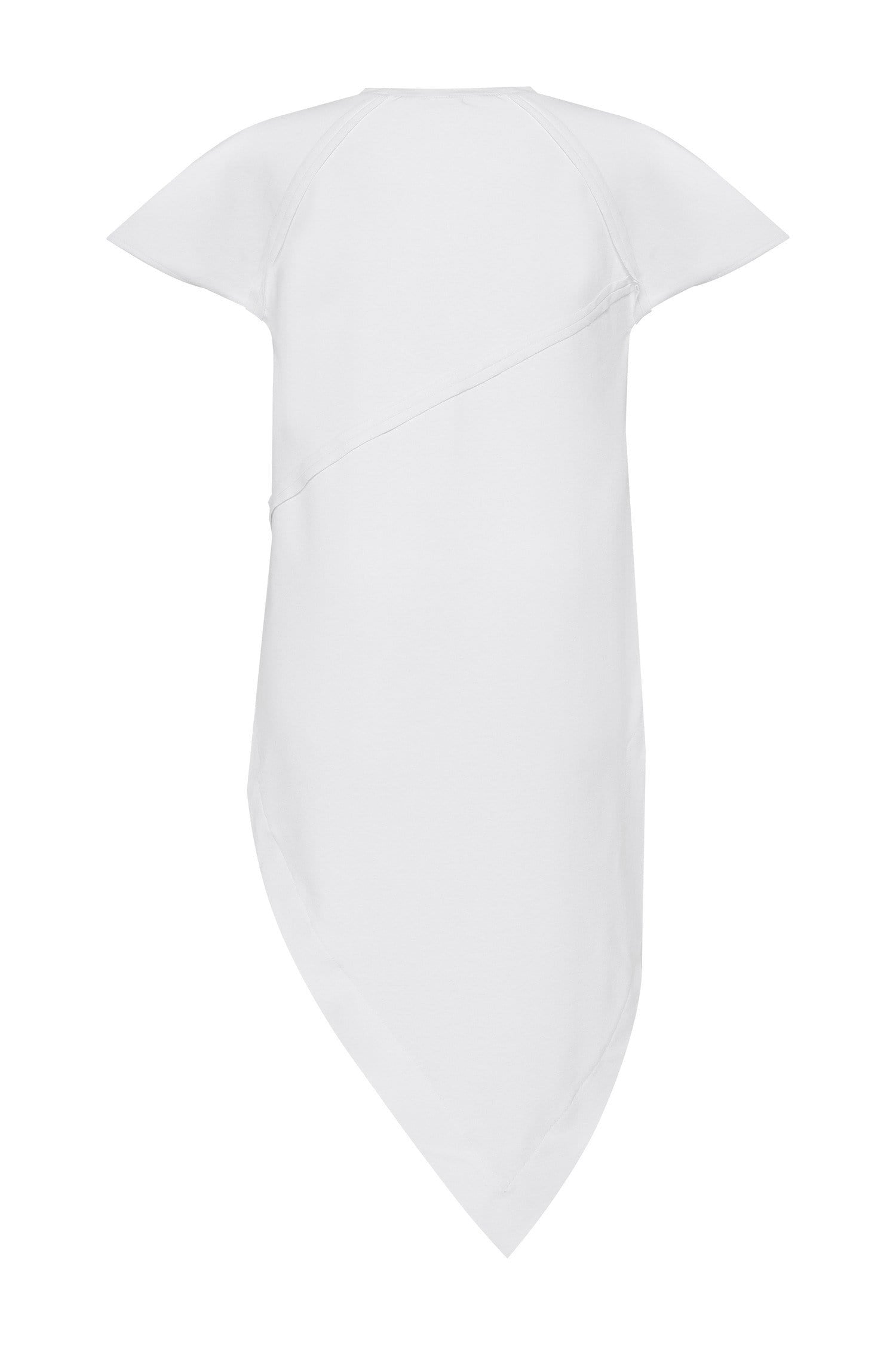 MDNT45 Dresses Asymmetric white T-shirt dress