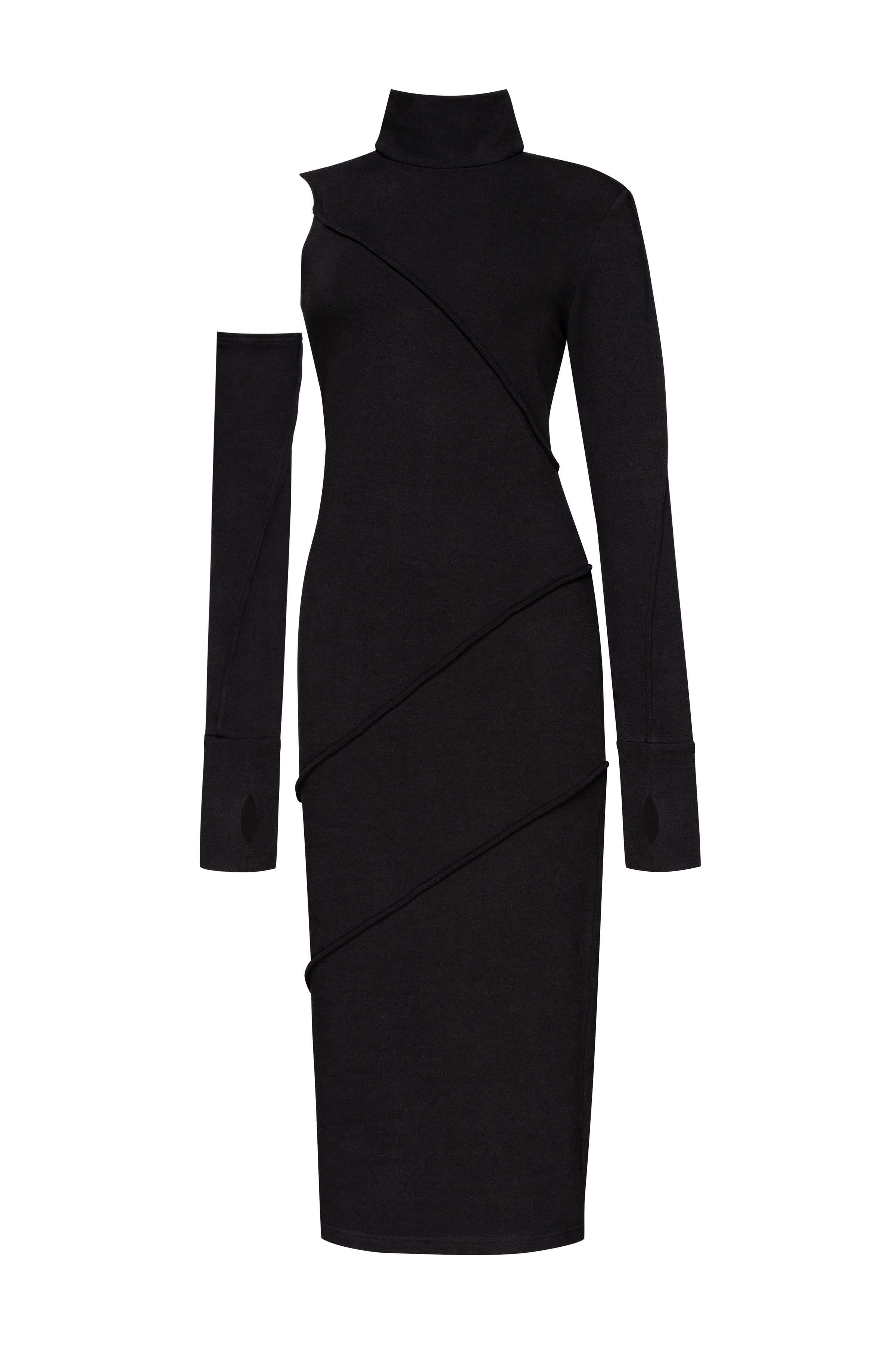 Minimalistic black dress – MDNT45 | mdnt45.com