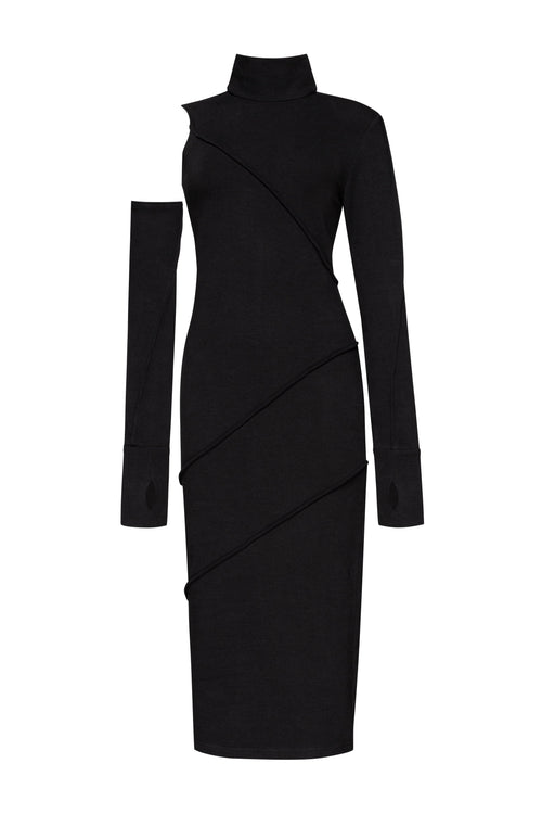 Minimalistic black dress – MDNT45 | mdnt45.com