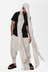 MDNT45 One size / Beige Fluid muslin scarf
