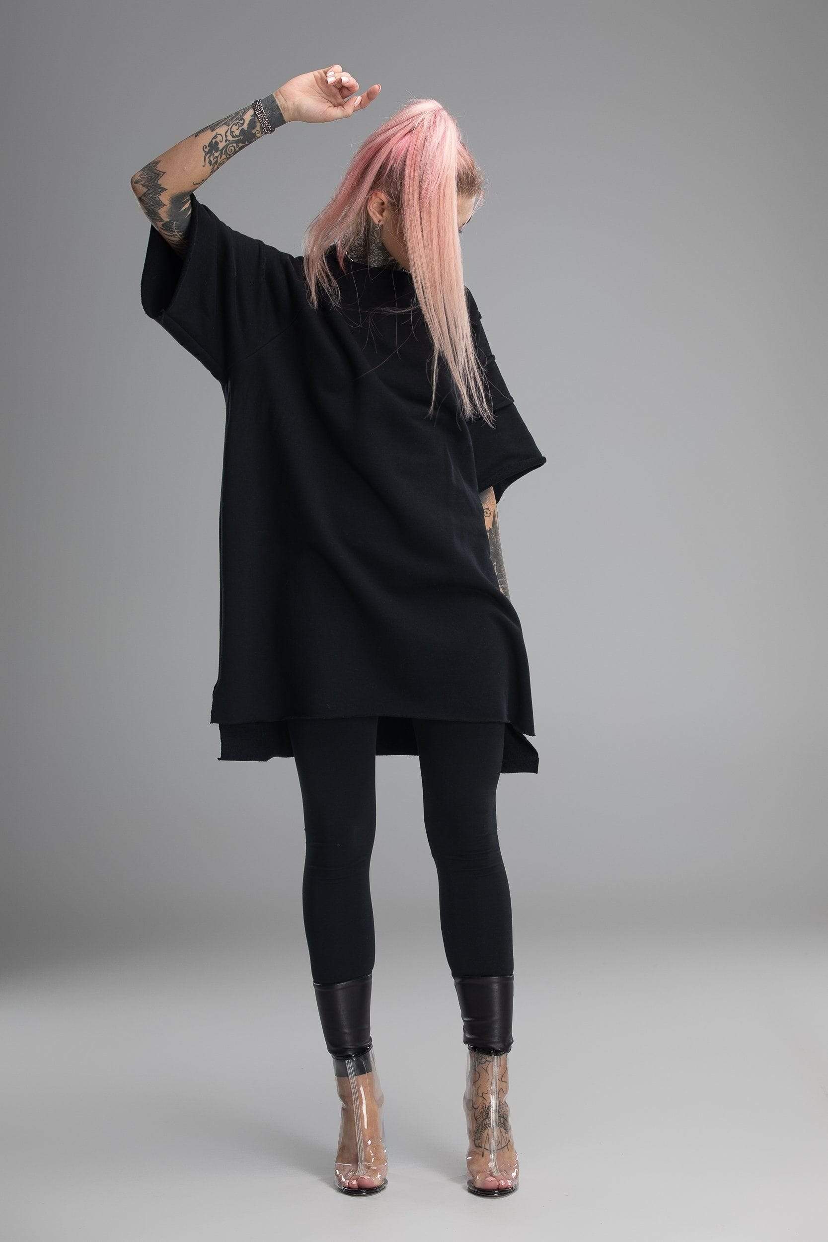 MDNT45 Sweaters, Tunics & Tops Black gothic loose tunic