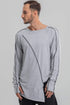 MDNT45 Tops & T-shirts Grey asymmetric jumper